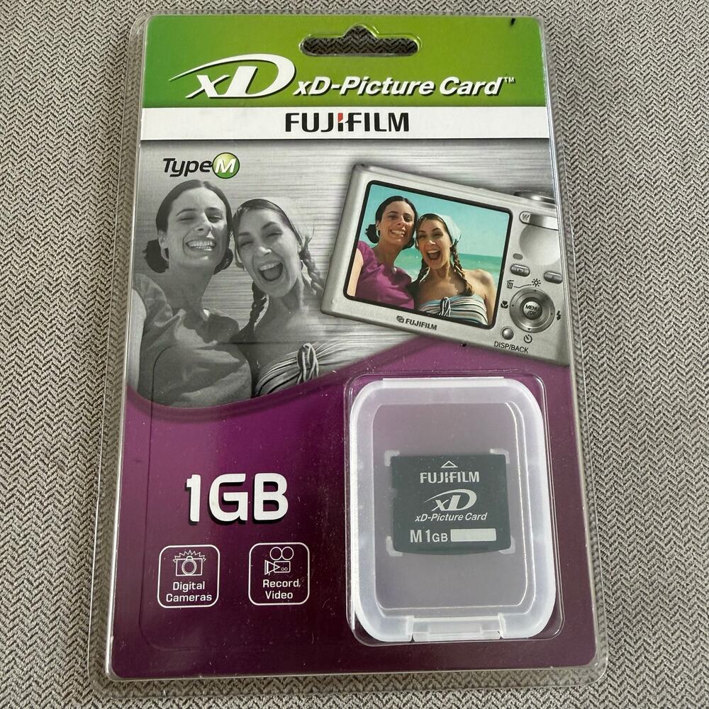 Fujifilm xD-Picture Card 1GB Type M Memory Card M1GB New Sealed Vintage Camera
